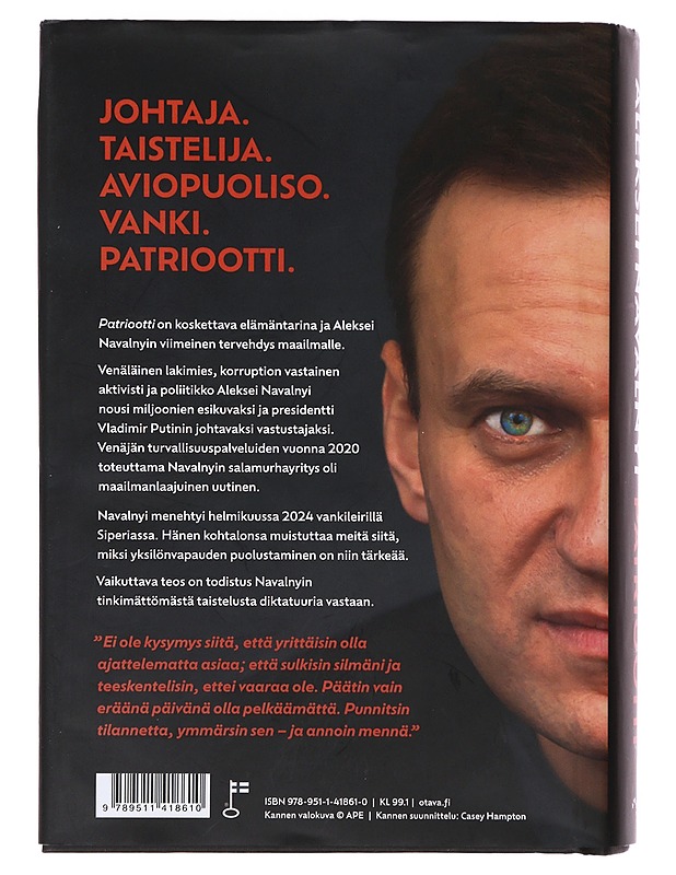 Patriootti : muistelmat - Navalnyi, Aleksei - Elämäkerrat ja muistelmat - 10105489955 - 1