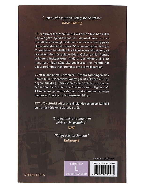 Ett lyckligare år - Jonas Gardell - Romaanit ja novellit - 10105490006 - 1