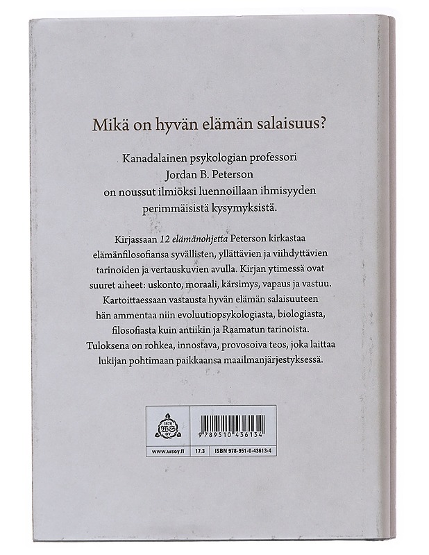 12 elämänohjetta : käsikirja kaaosta vastaan - Peterson, Jordan B. - Tietokirjat ja oppaat - 10105490030 - 1
