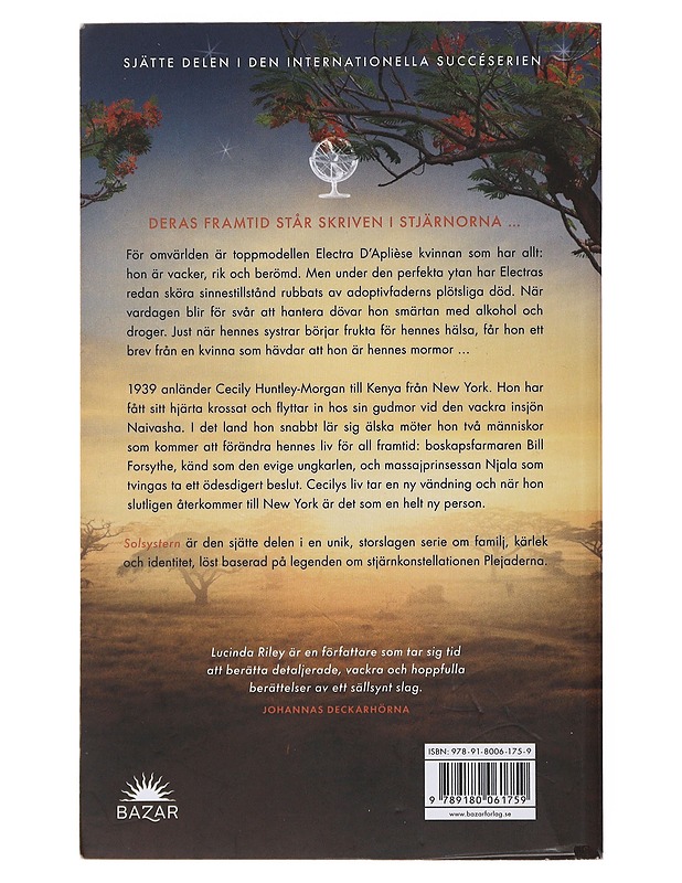 Solsystern : Electras bok - Riley, Lucinda - Romaanit ja novellit - 10105490055 - 1