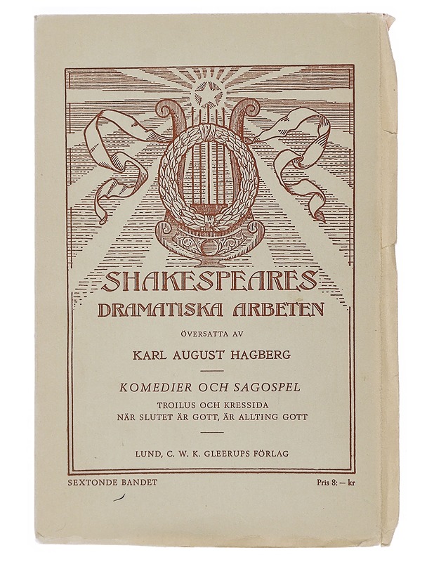 Shakespeares dramatiska arbeten : Komedier och sagospel - Karl August Hagberg - Runot ja näytelmät - 10105490071 - 0