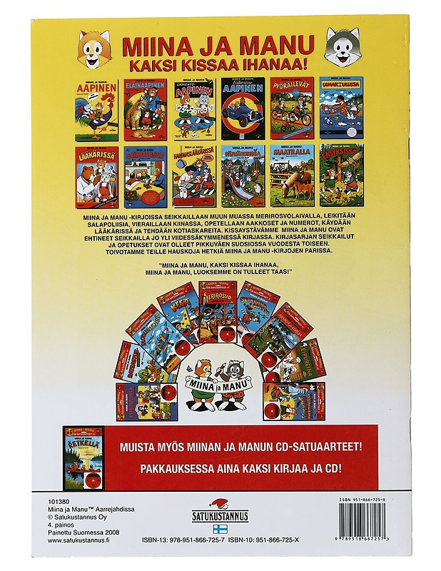 Miina ja Manu aarrejahdissa - Mäkelä, Tuomas - Lastenkirjat - 10105490108 - 1