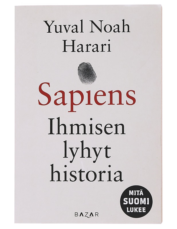 Sapiens : ihmisen lyhyt historia - Harari, Yuval Noah - Historiakirjat - 10105490163 - 0