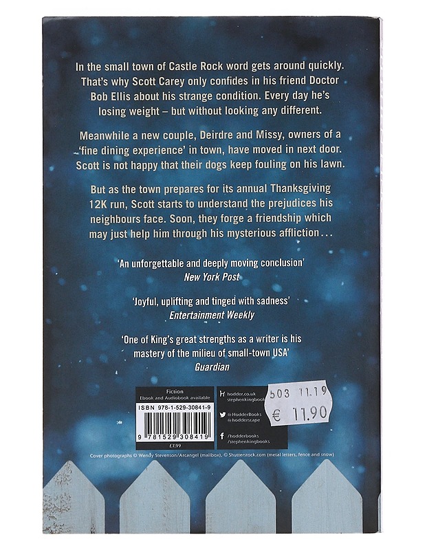 Elevation - Stephen King - Romaanit ja novellit - 10105490301 - 1