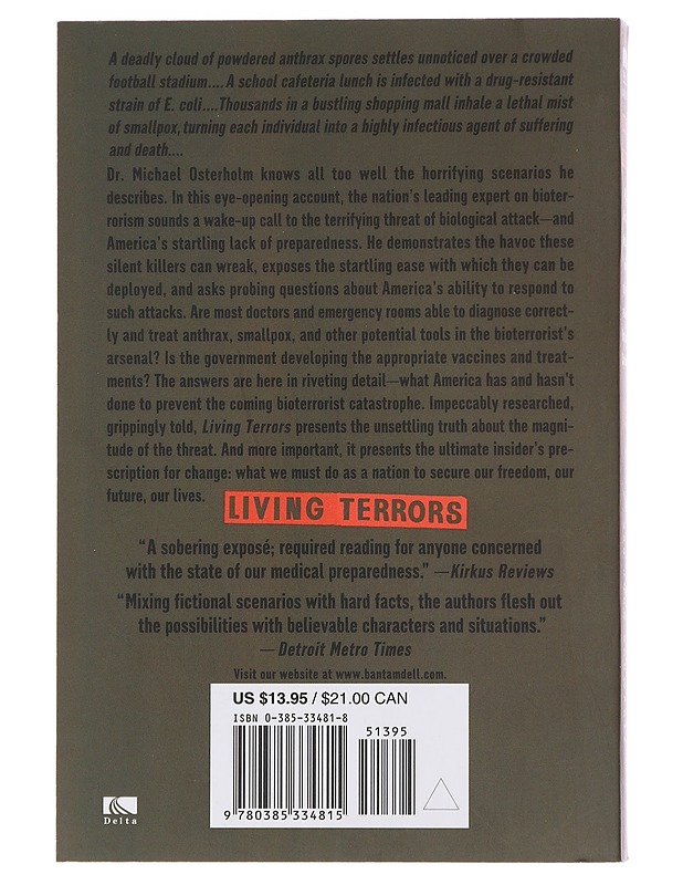 Living Terrors - Michael T. Osterholm - Romaanit ja novellit - 10105490312 - 1