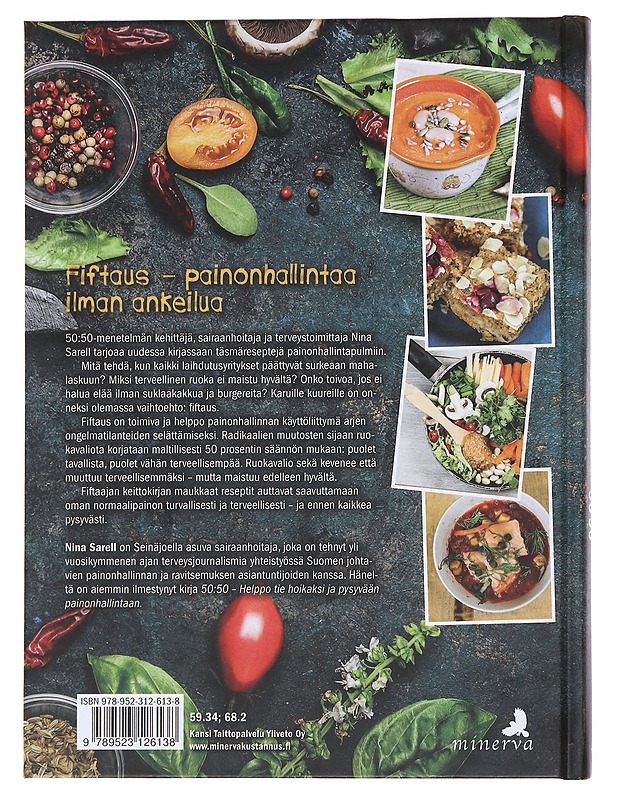 Fiftaa itsesi kuntoon : 50:50 keittokirja - Sarell, Nina - Ruokakirjat - 10105490440 - 1