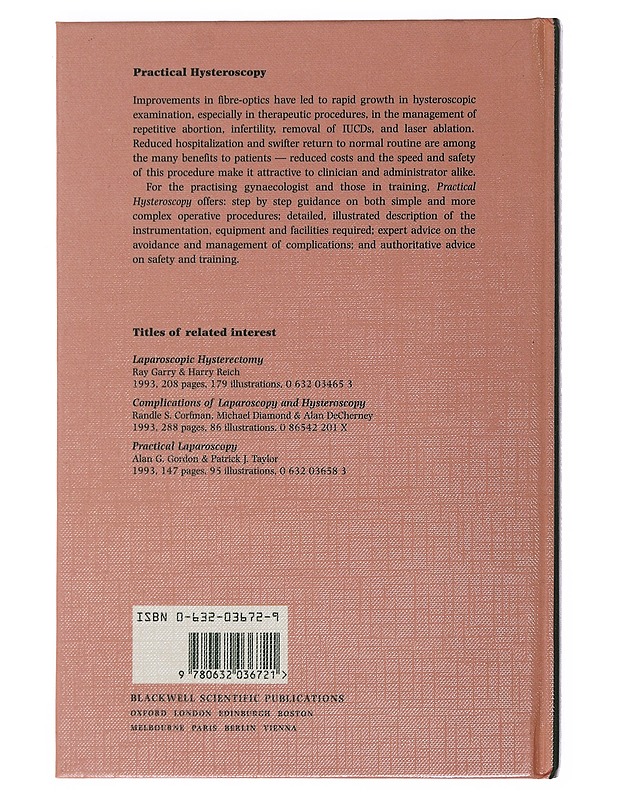 Practical Hysteroscopy - Patrick J. Taylor & Alan G. Gordon - Harrastekirjat - 10105490502 - 1