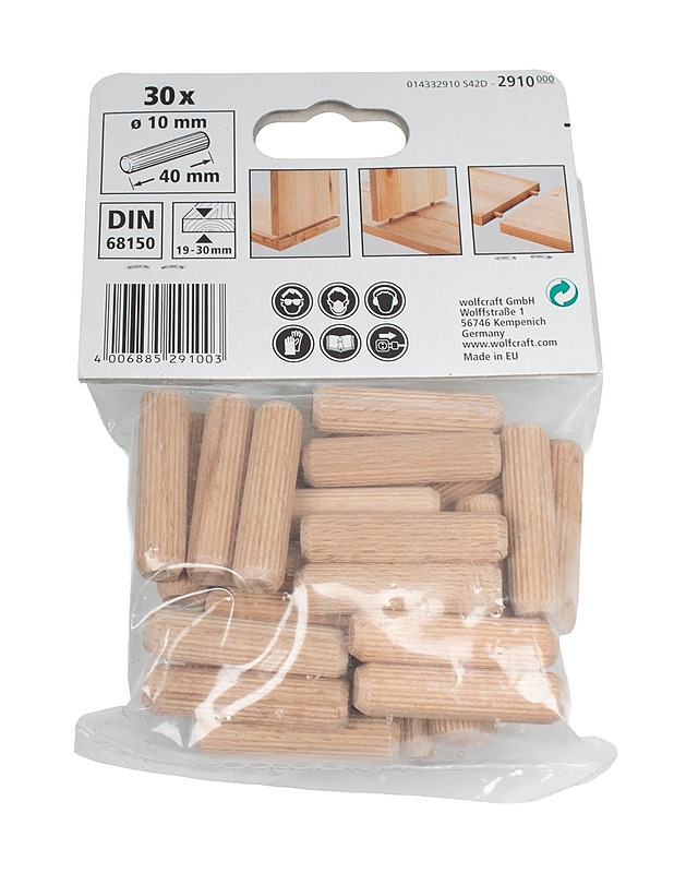 WOLFCRAFT puutappi, 30 kpl - Rakennustarvikkeet - 10105490547 - 1