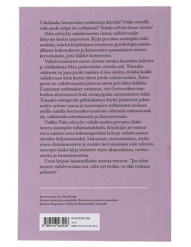 Näin selviydyt vaihdevuosista - Anna Westerlund - Hyvinvointikirjat - 10105490570 - 1