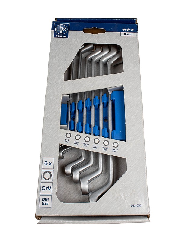 LUX TOOLS lenkkiavainsarja, 6 osaa - Rakennustarvikkeet - 10105490778 - 0