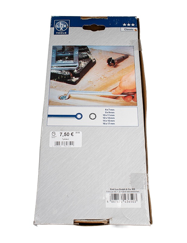 LUX TOOLS lenkkiavainsarja, 6 osaa - Rakennustarvikkeet - 10105490778 - 1