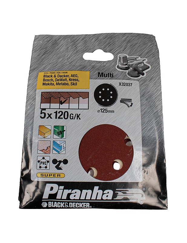 BLACK AND DECKER Piranha X32037 hiomapaperisarja - Muut urheiluvälineet ja vapaa-aika - 10105490792 - 0