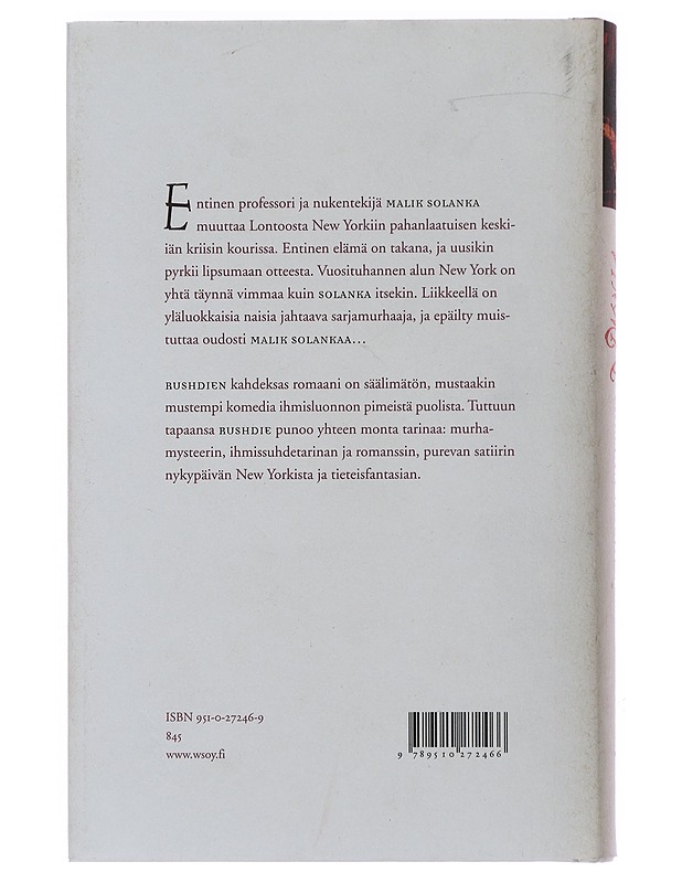 Vimma - Rushdie, Salman - Romaanit ja novellit - 10105490811 - 1