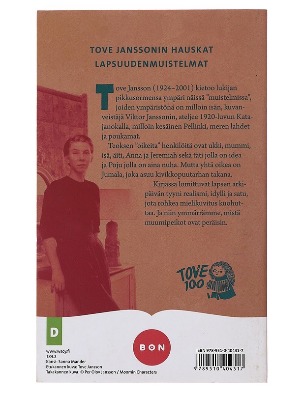 Kuvanveistäjän tytär - Jansson, Tove - Elämäkerrat ja muistelmat - 10105490906 - 1