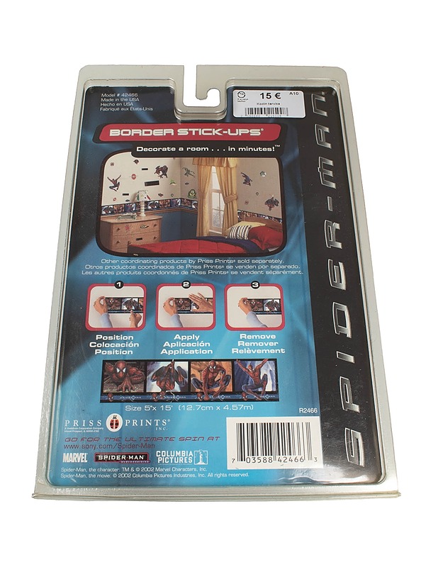 PRISS PRINTS Spider-Man tapettiraita - Muut urheiluvälineet ja vapaa-aika - 10105490944 - 1