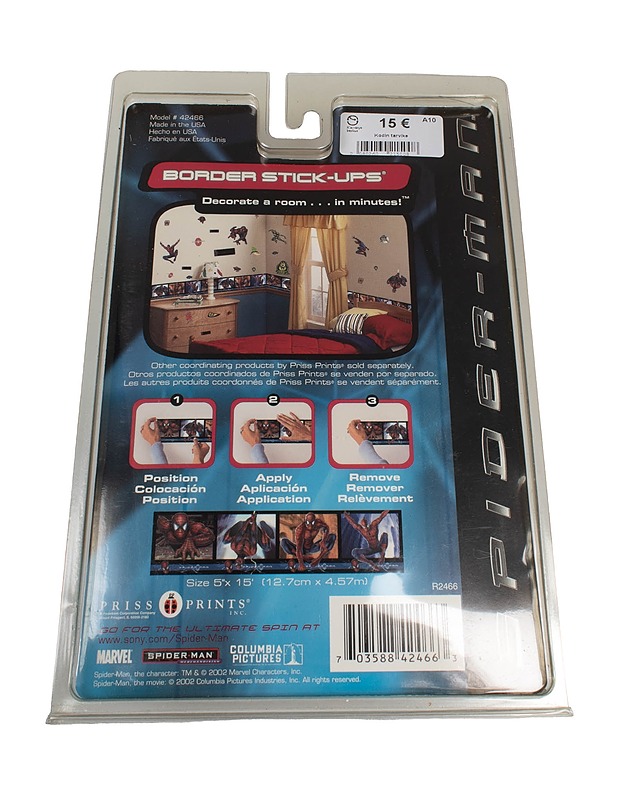 PRISS PRINTS Spider-Man tapettiraita - Muut urheiluvälineet ja vapaa-aika - 10105490947 - 1