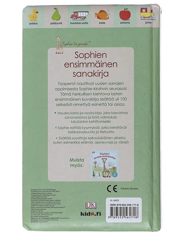 Sophien ensimmäinen sanakirja - Sirett, Dawn - Lastenkirjat - 10105491059 - 1