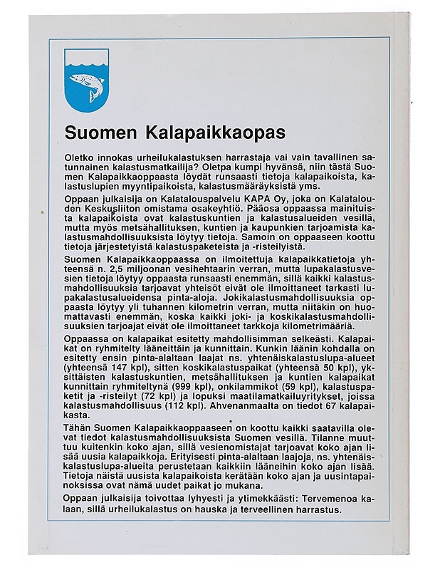 Suomen kalapaikka-opas - T. Romakkaniemi - Tietokirjat ja oppaat - 10105491177 - 1