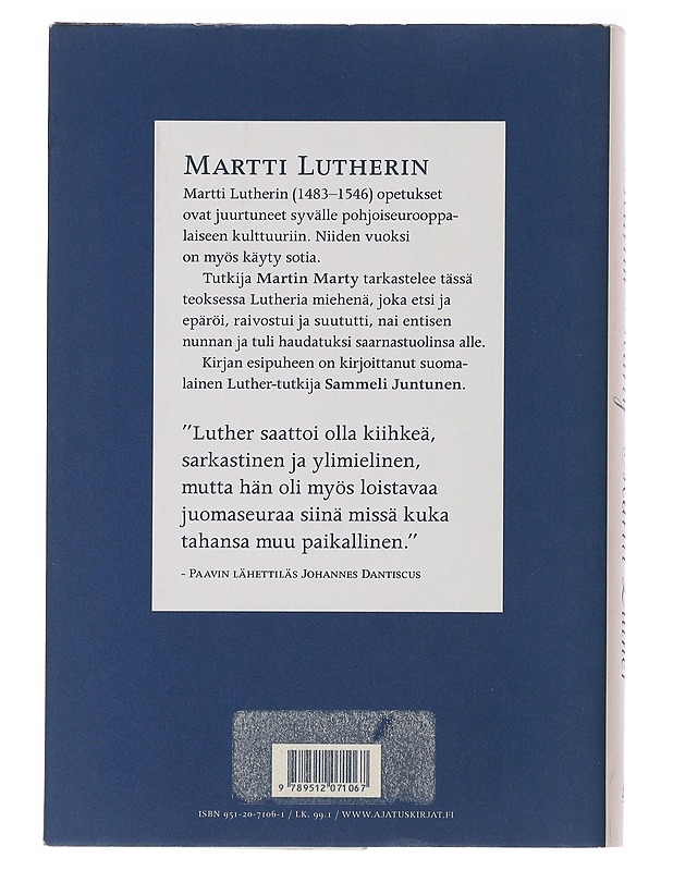 Martti Luther - Marty, Martin - Elämäkerrat ja muistelmat - 10105491178 - 1