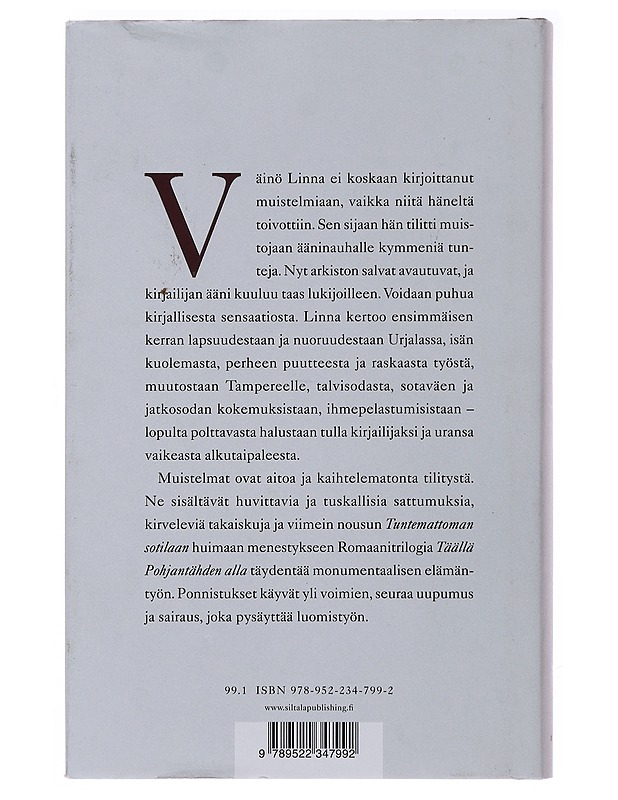 Päivä on tehnyt kierroksensa : Väinö Linna muistelee - Rajala, Panu - Elämäkerrat ja muistelmat - 10105491188 - 1