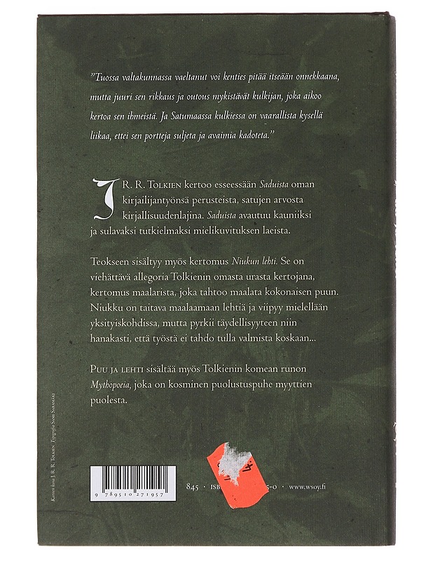 Puu ja lehti - Tolkien, J. R. R. - Lastenkirjat - 10105491230 - 1