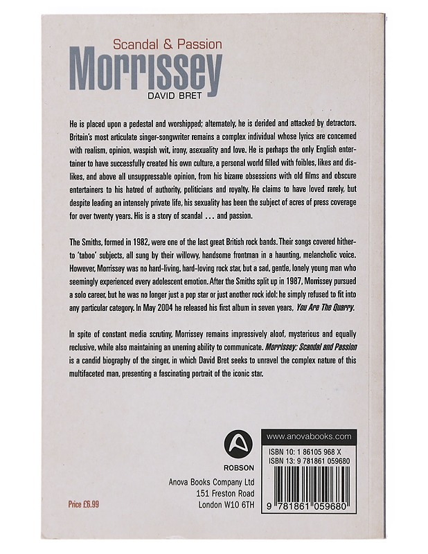 Morrissey - Bret, David  - Elämäkerrat ja muistelmat - 10105491235 - 1