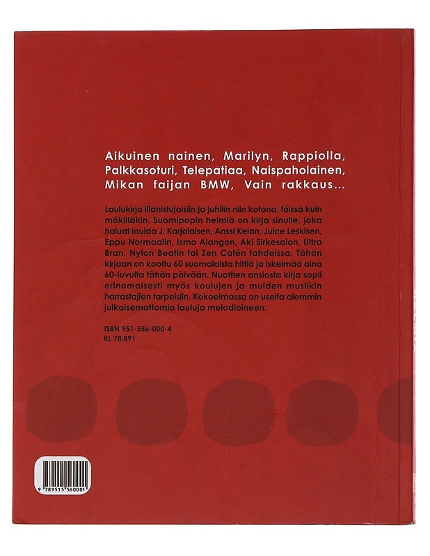 Suomipopin helmiä - Rikkinen, Eila - Musiikki- ja elokuvakirjat - 10105491246 - 1