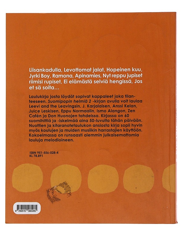 Suomipopin helmiä. 2, Lauluja El Bimbosta Rakkauden haudalle - Rikkinen, Eila - Musiikki- ja elokuvakirjat - 10105491257 - 1
