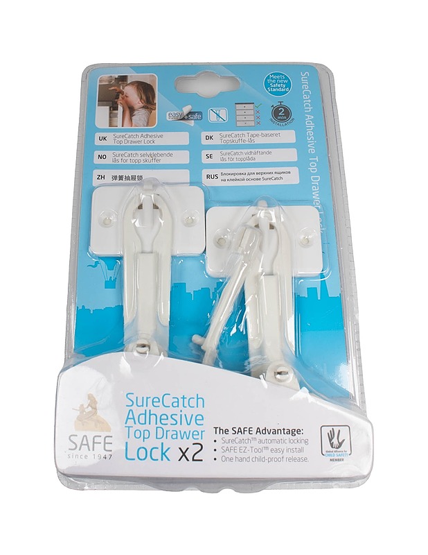 SAFE SureCatch Adhesive Top Drawer Lock tarralukko - Muut urheiluvälineet ja vapaa-aika - 10105491263 - 0