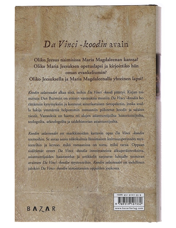 Koodin salaisuudet - Burstein, Dan - Jännitys ja dekkarit - 10105491282 - 1