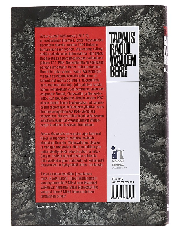 Tapaus Raoul Wallenberg - Hannu Rautkallio - Elämäkerrat ja muistelmat - 10105491296 - 1