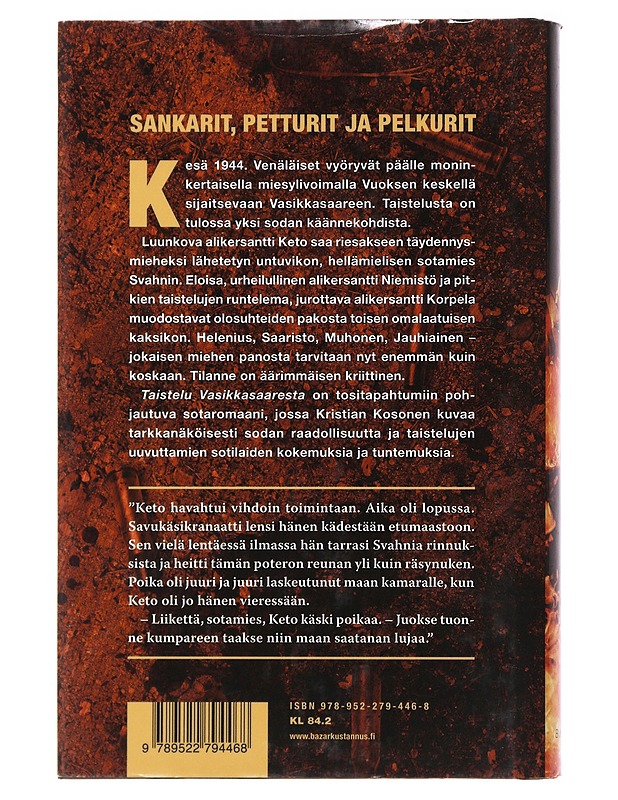 Taistelu Vasikkasaaresta - Kristian Kosonen - Romaanit ja novellit - 10105491300 - 1