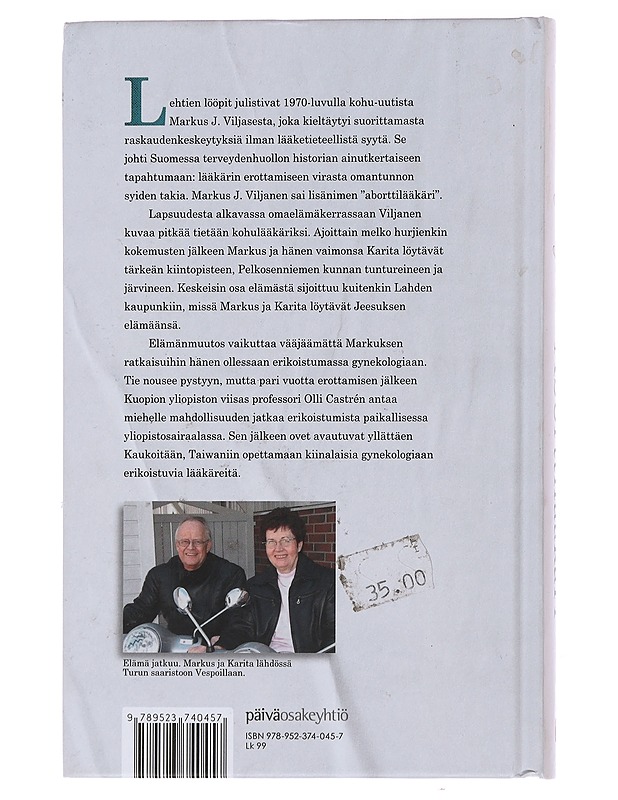 "Aborttilääkäri" - Markus J. Viljanen - Elämäkerrat ja muistelmat - 10105491377 - 1