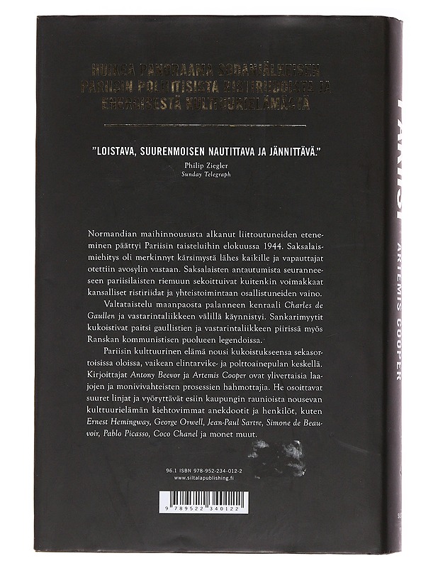 Pariisi miehityksen jälkeen 1944-1949 - Beevor, Antony - Historiakirjat - 10105491473 - 1