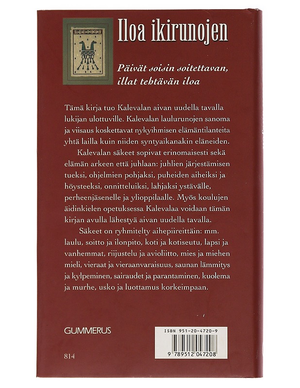 Iloa ikirunojen - Koponen, Anneli - Runot ja näytelmät - 10105491513 - 1