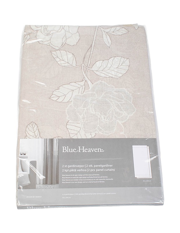 HEMTEX Blue Heaven piktä verhoa, 45 x 240 cm, 2kpl - Verhot ja kapat - 10105491554 - 0