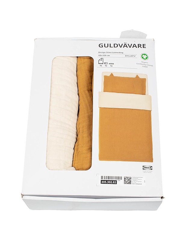 IKEA GULDVÄVARE pussilakanasetti, 3 kpl, 60 x 120 cm - Liinavaatteet - 10105491619 - 0