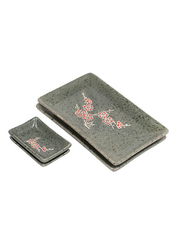 Keraaminen tarjoiluastiasetti, 4 osaa - Lautaset ja kulhot - 10105491812 - 0