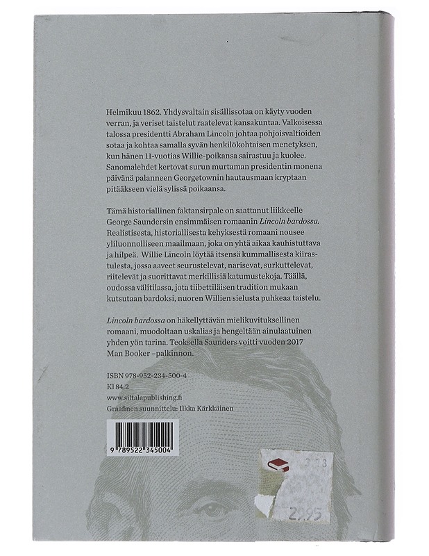 Lincoln bardossa - Saunders, George - Romaanit ja novellit - 10105491839 - 1