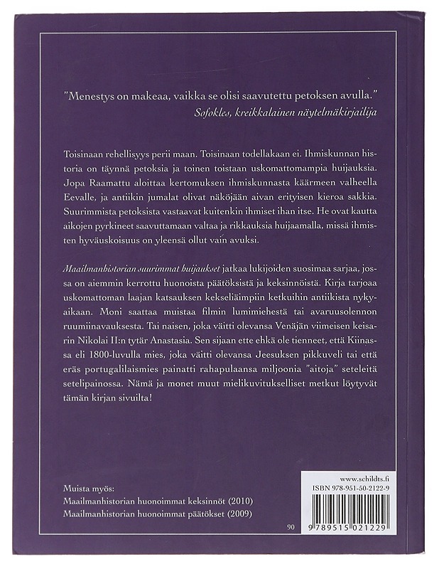 Maailmanhistorian suurimmat huijaukset ja ihmiset niiden takana - Chaline, Eric - Elämäkerrat ja muistelmat - 10105491855 - 1