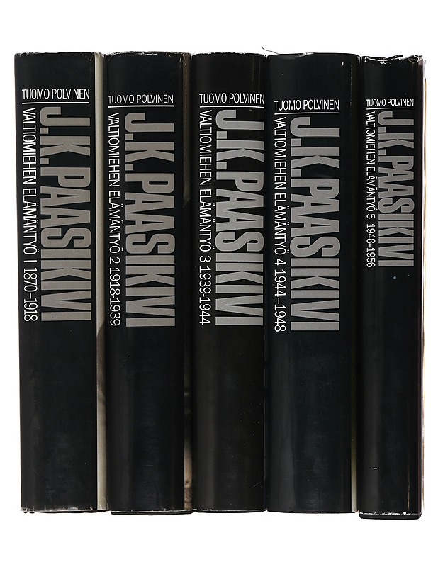 J. K. Paasikivi: Valtiomiehen elämäntyö 1-5 - Polvinen, Tuomo - Elämäkerrat ja muistelmat - 10105491876 - 2