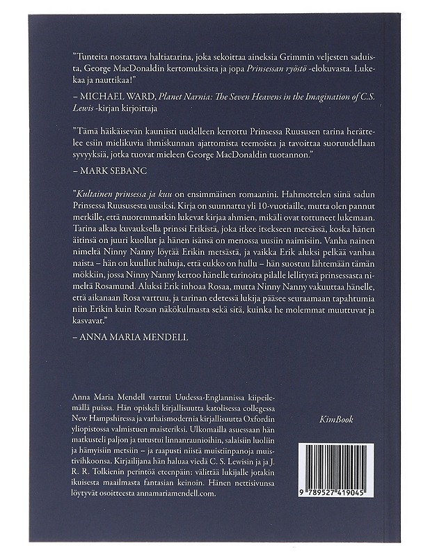 Kultainen prinsessa ja kuu - Mendell, Anna Maria - Fantasia- ja scifi - 10105491897 - 1