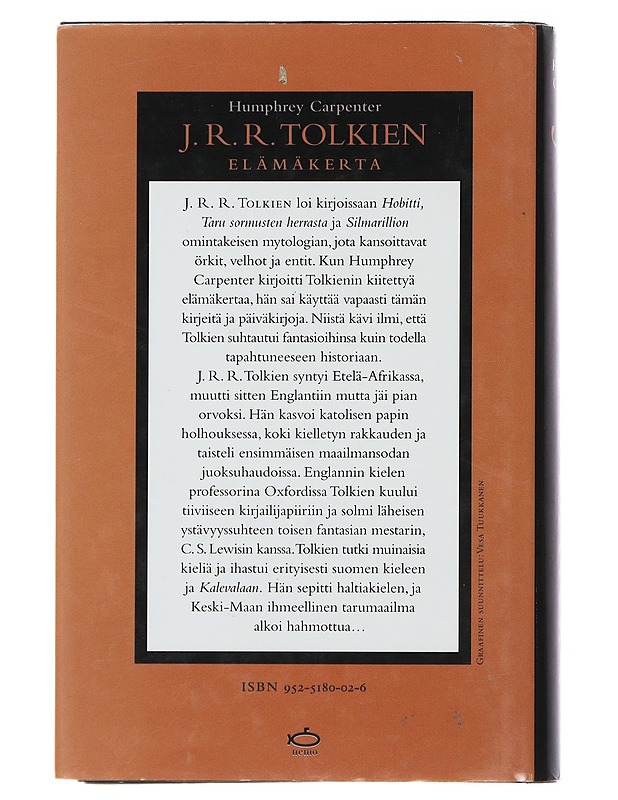 J. R. R. Tolkie - Carpenter, Humphrey - Elämäkerrat ja muistelmat - 10105491947 - 1