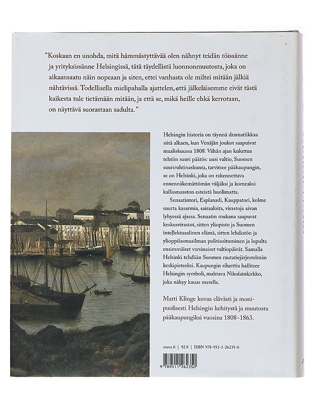 Pääkaupunki : Helsinki ja Suomen valtio 1808-1863 - Matti Klinge - Historiakirjat - 10105491951 - 1