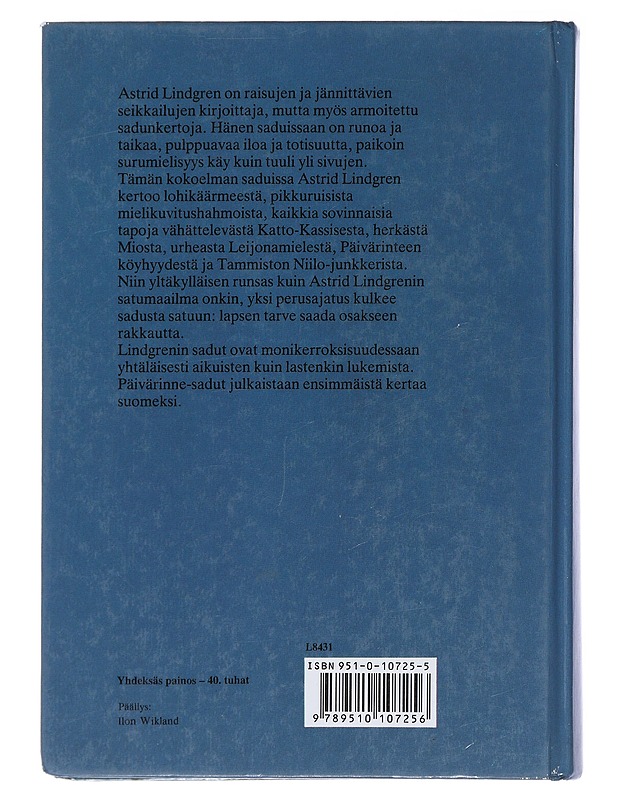 Satuja - Lindgren, Astrid - Lastenkirjat - 10105491979 - 1