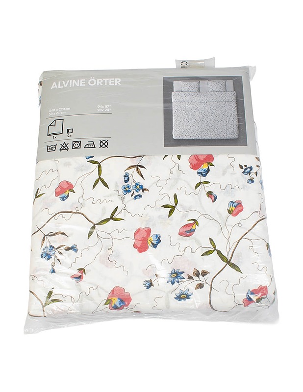 IKEA Alvine Örter parivuoteen pussilakanasetti, 3 osaa - Liinavaatteet - 10105491978 - 0