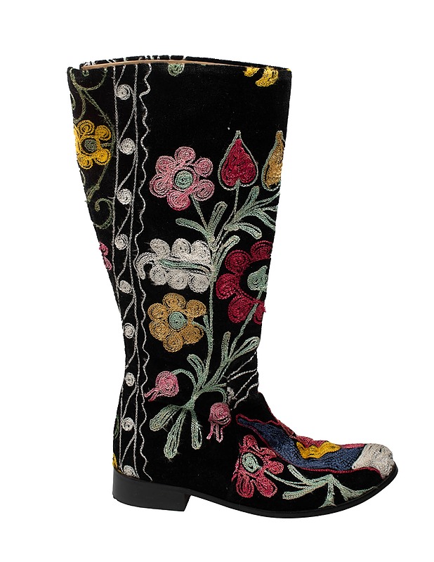 MY SUZANI kirjaillut nahkasaappaat, 39 - Naisten nilkkurit ja saappaat - 10105492018 - 1