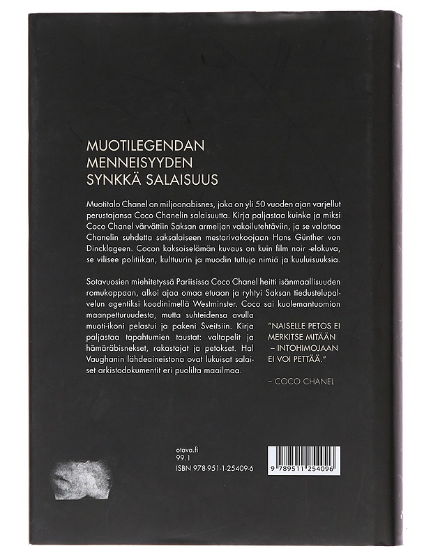 Vihollisen vuoteessa : Coco Chanelin salainen sota - Vaughan, Hal - Elämäkerrat ja muistelmat - 10105492089 - 1