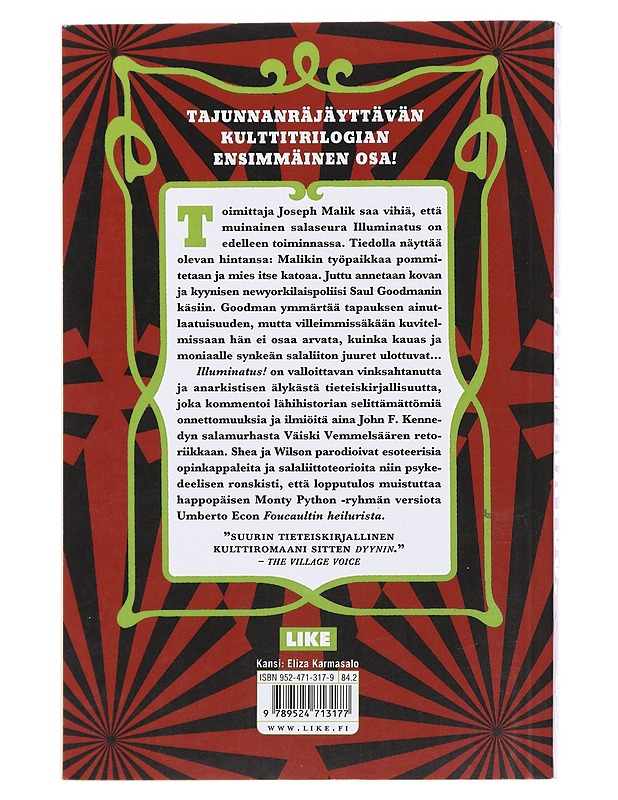 Illuminatus!. 1, Pyramidin silmä - Shea, Robert - Fantasia- ja scifi - 10105492108 - 1