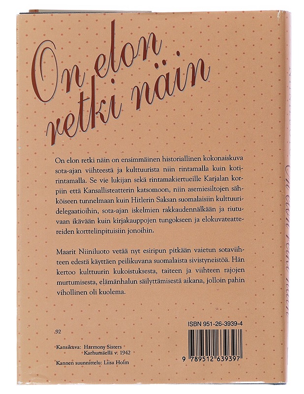 On elon retki näin - Niiniluoto, Maarit - Historiakirjat - 10105492263 - 1